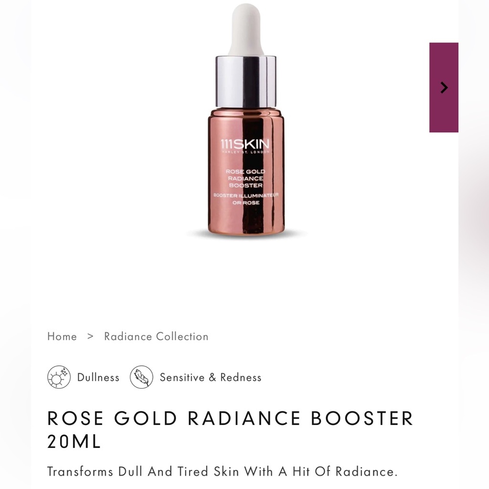 111SKIN ROSE GOLD RADIANCE BOOSTER 20ML